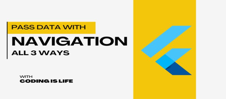 Navigation with pass data in flutter